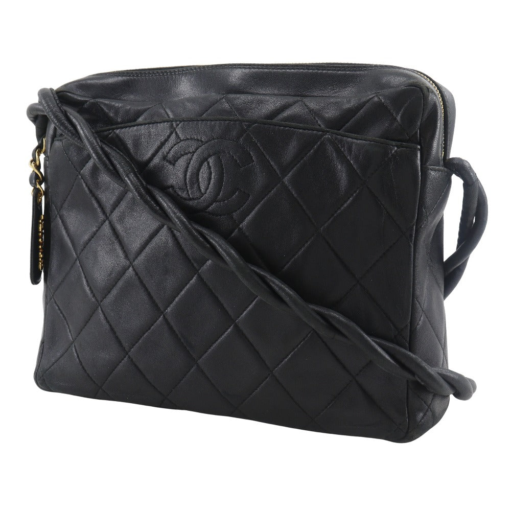 Chanel Matelasse Coco Mark Lambskin Shoulder Bag