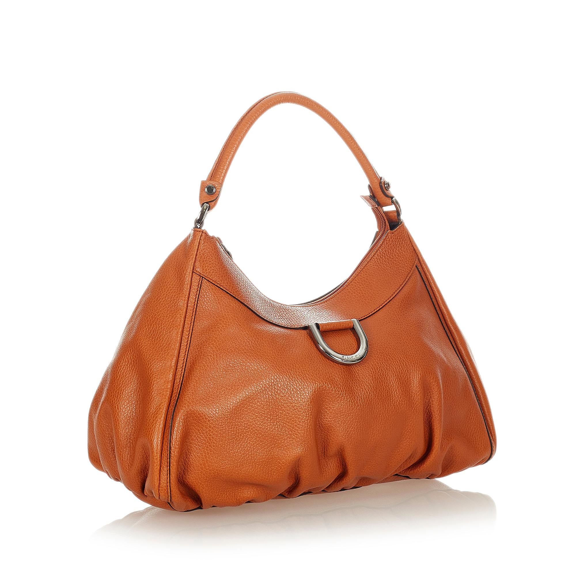 Gucci Abbey D-Ring Leather Shoulder Bag