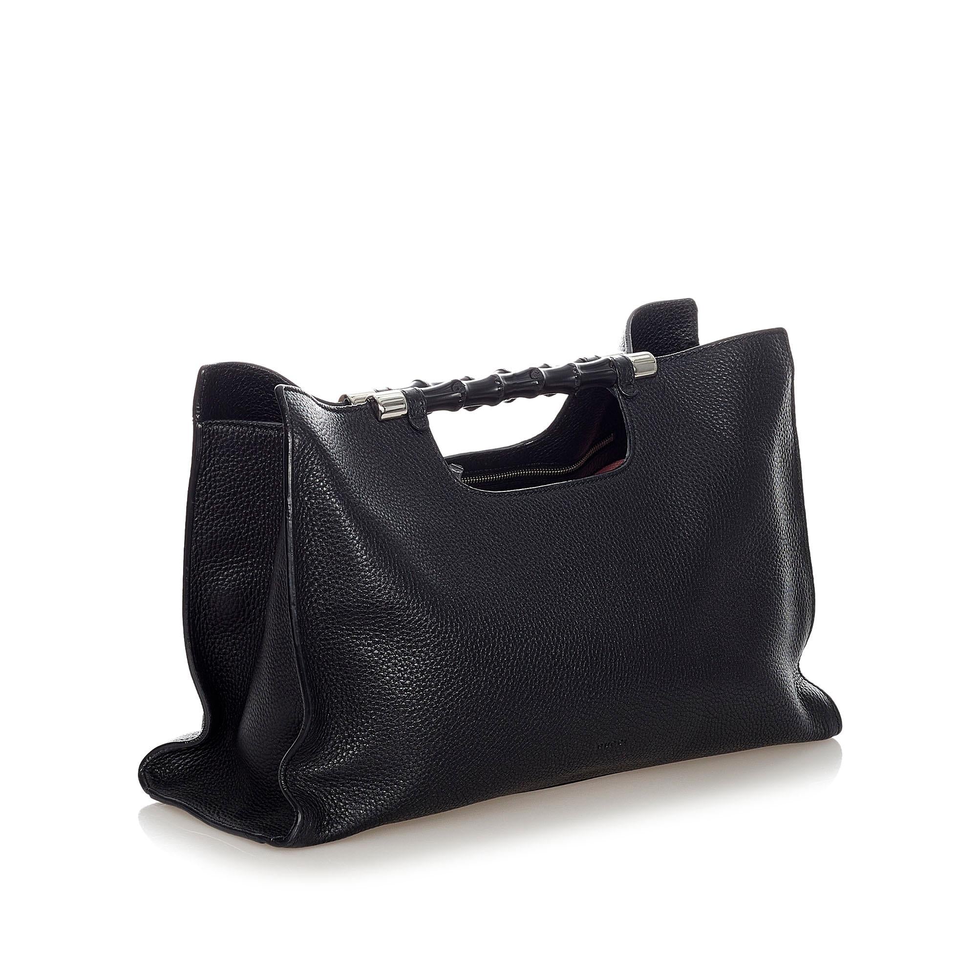 Gucci Bamboo Leather Satchel Style 7