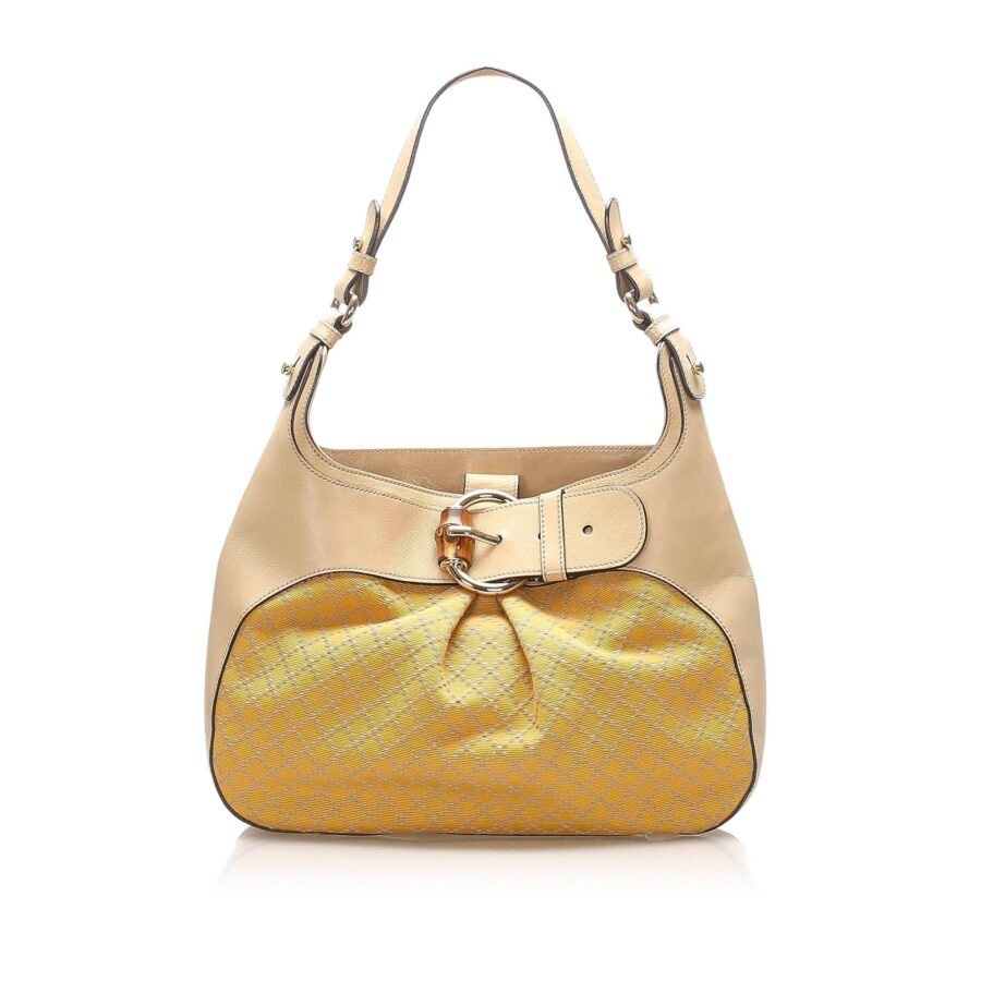 Gucci Bamboo Canvas Shoulder Bag Style 2 | Studio Nafay
