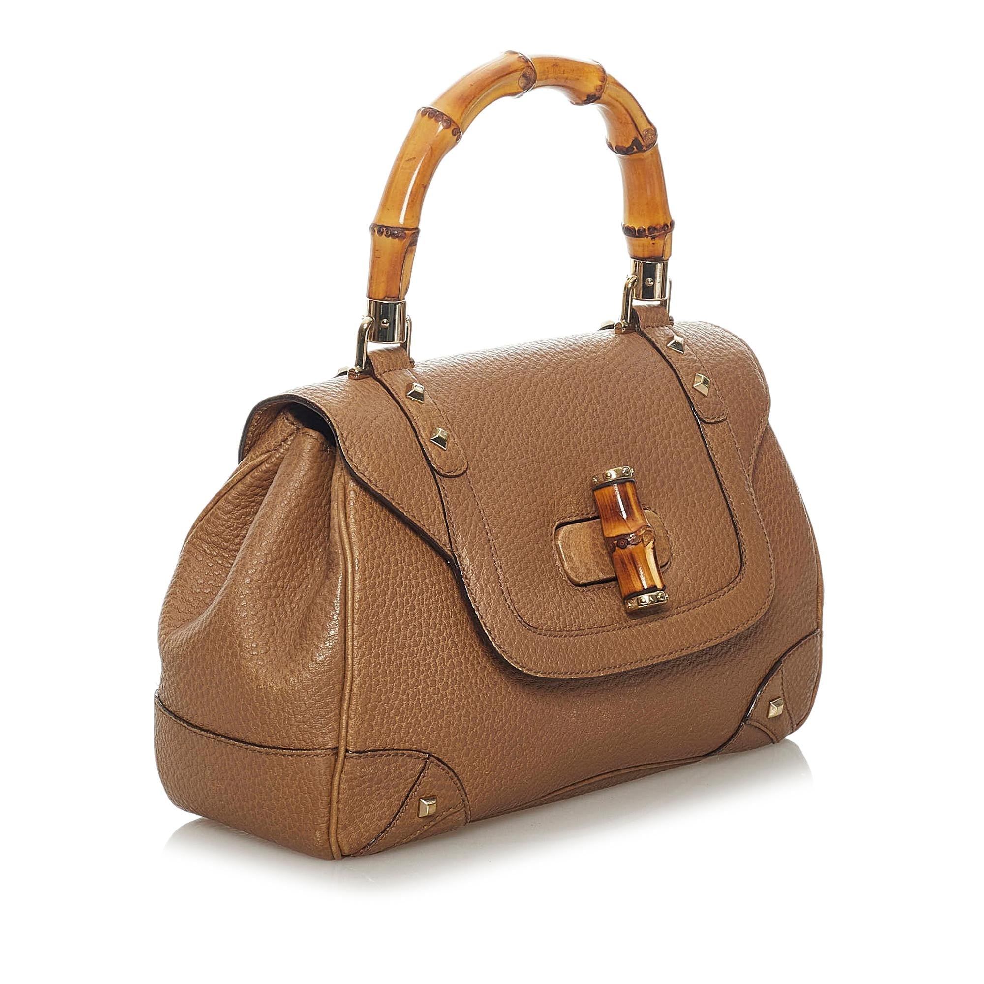 Gucci Bamboo Leather Handbag Style 3