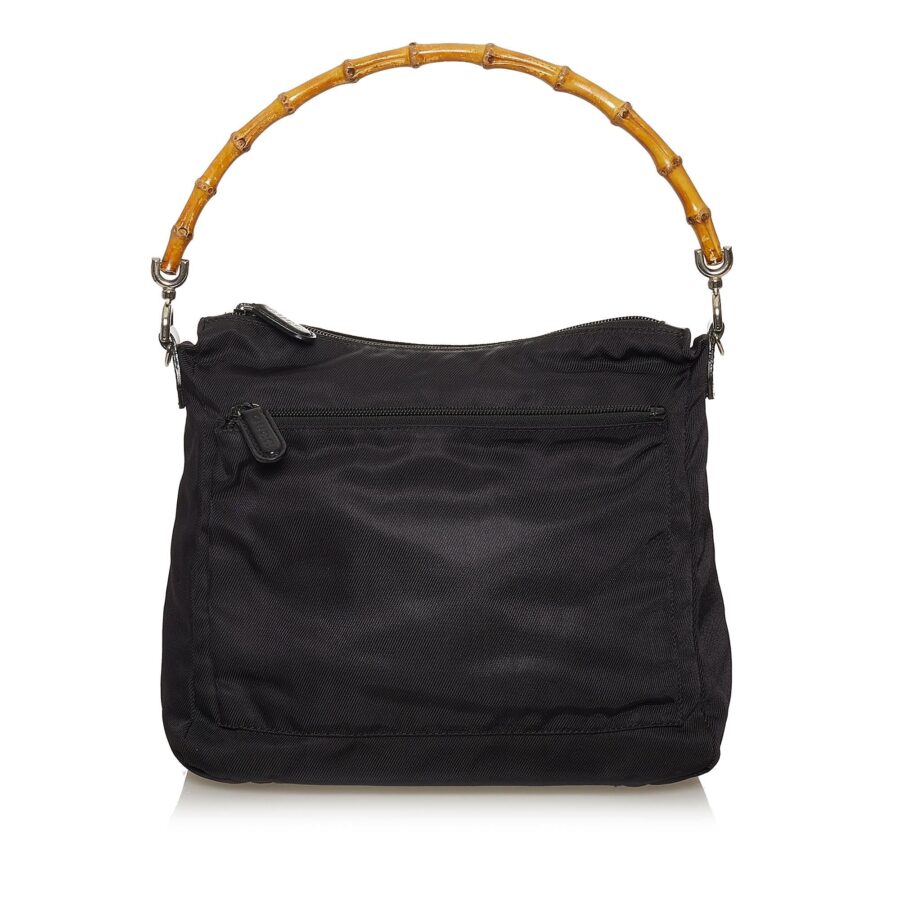 Gucci Bamboo Nylon Handbag | Studio Nafay