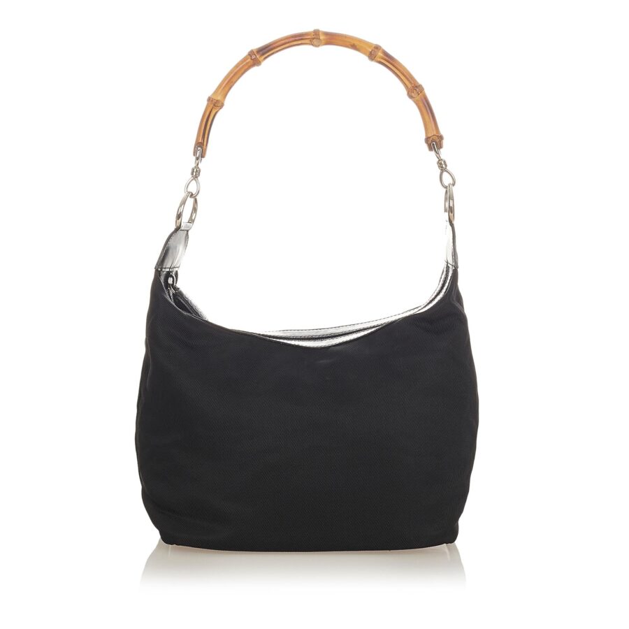 Gucci Bamboo Nylon Shoulder Bag | Studio Nafay