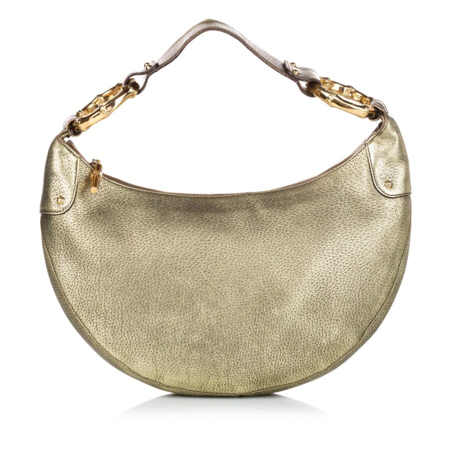 Gucci Bamboo Ring Leather Hobo Bag | Studio Nafay