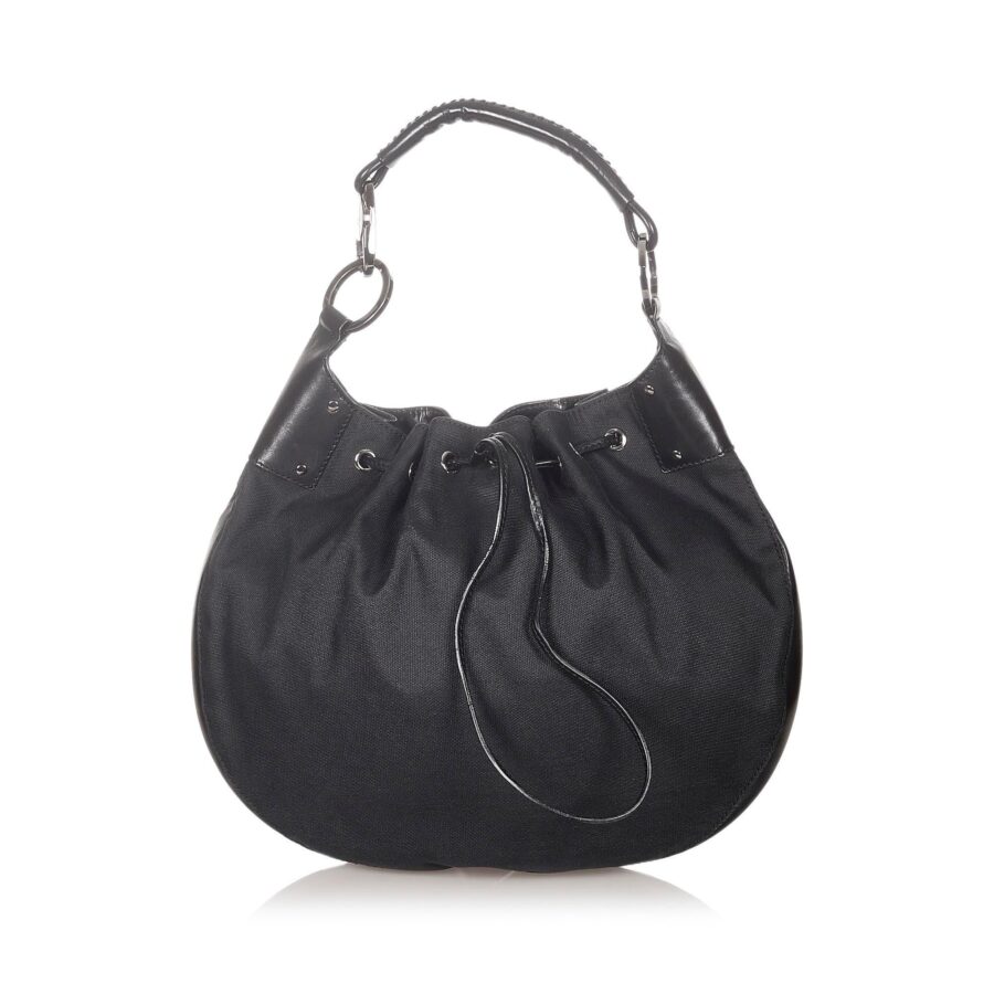 Gucci Canvas Drawstring Hobo Bag | Studio Nafay