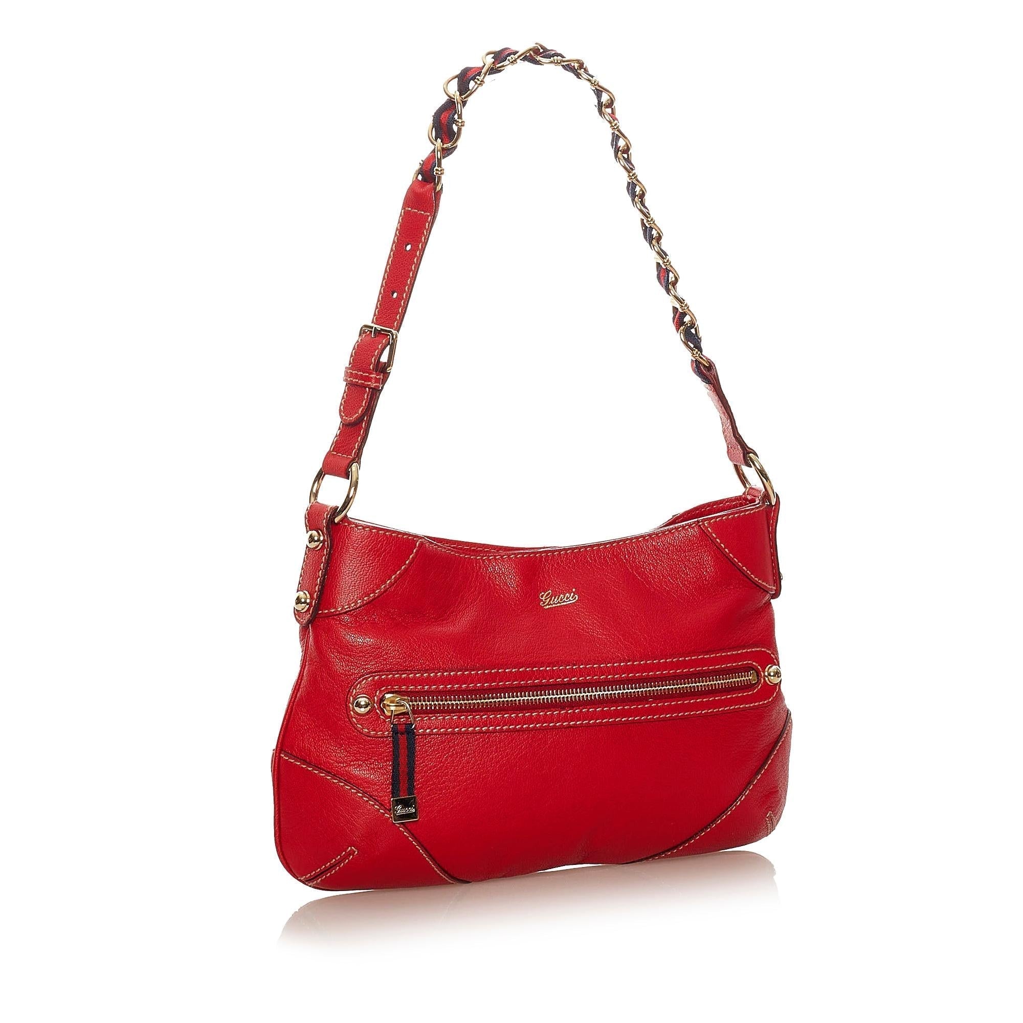 Gucci Leather Shoulder Bag Style 50
