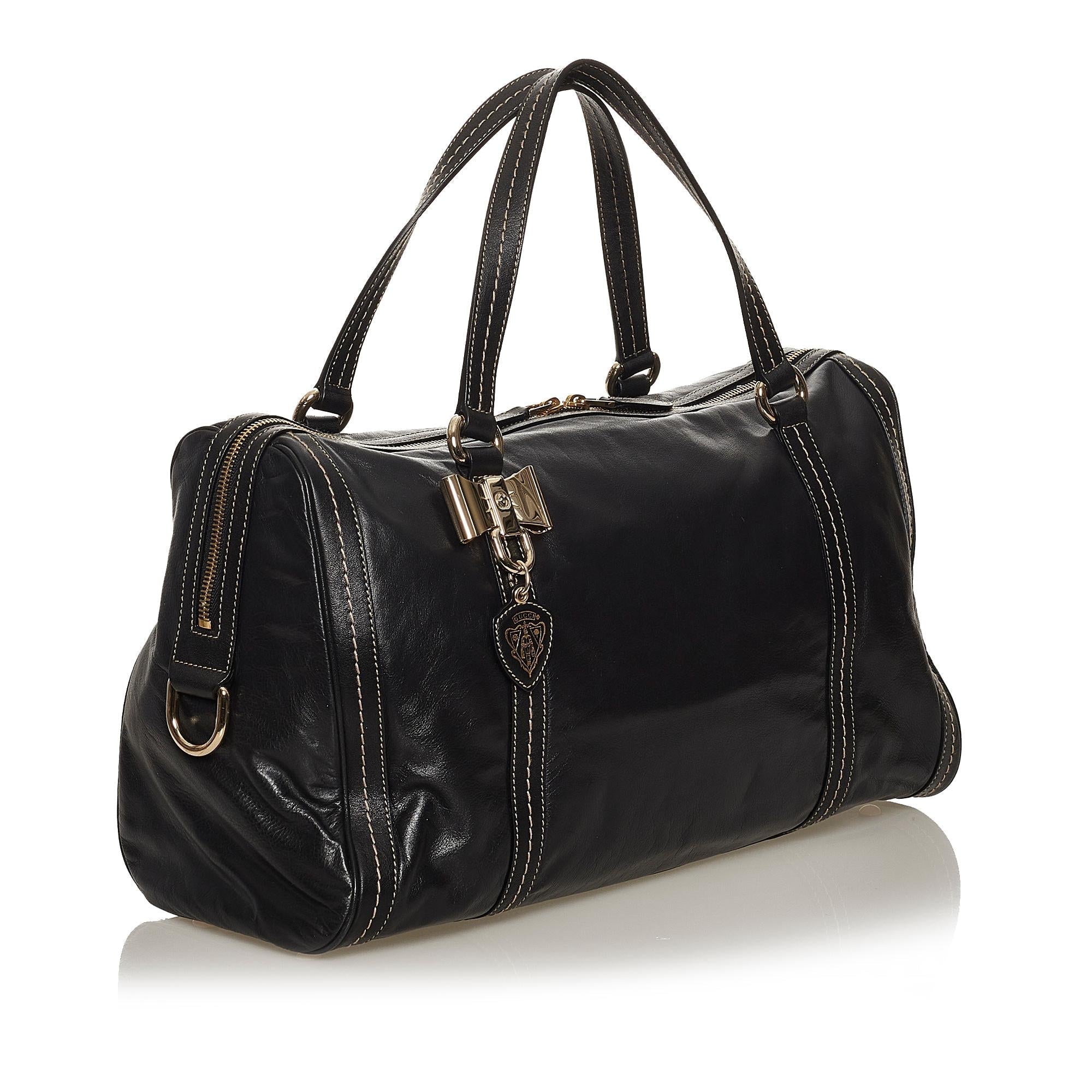 Gucci Boston Leather Boston Bag