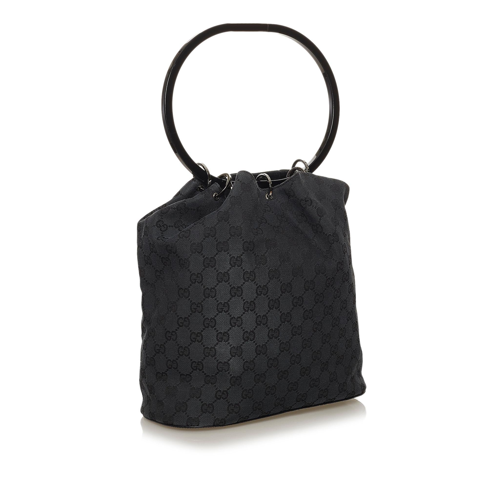 Gucci GG Canvas Ring Handle Handbag