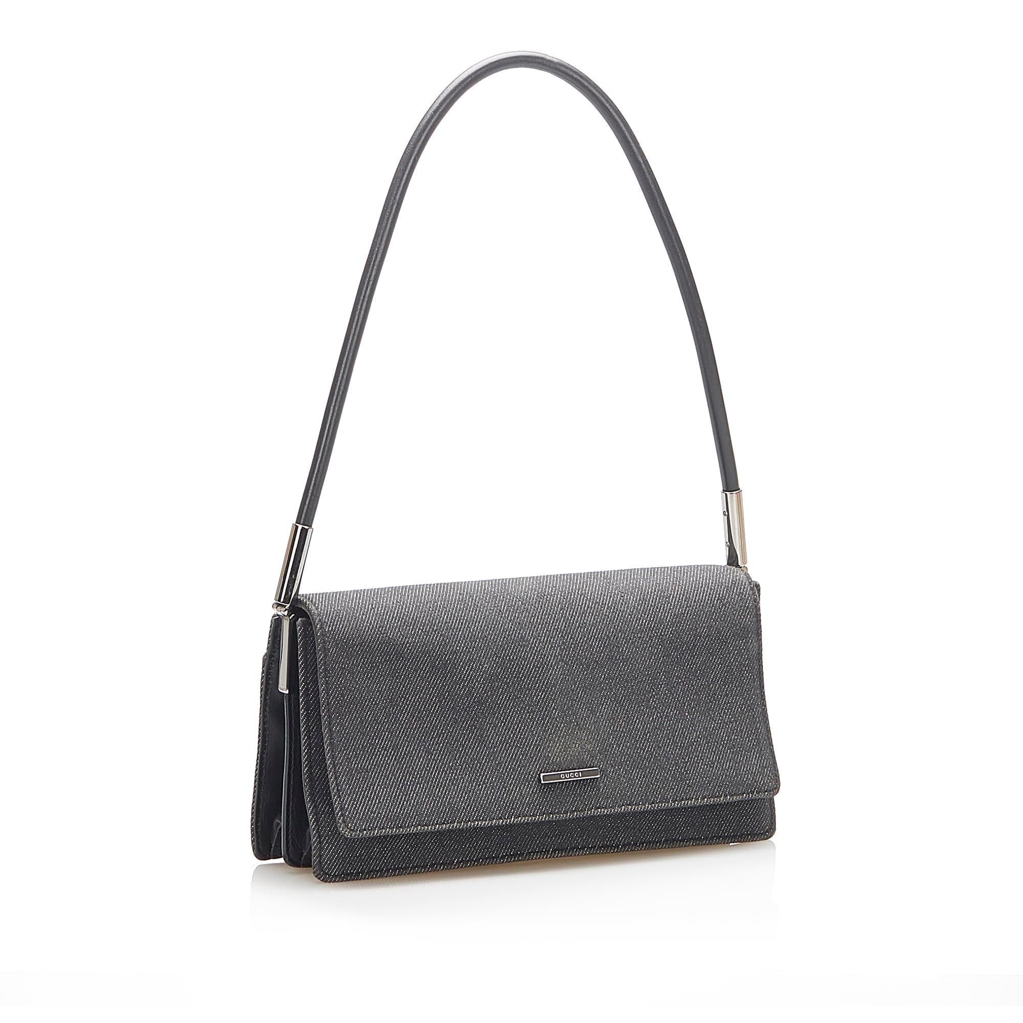 Gucci Canvas Denim Handbag
