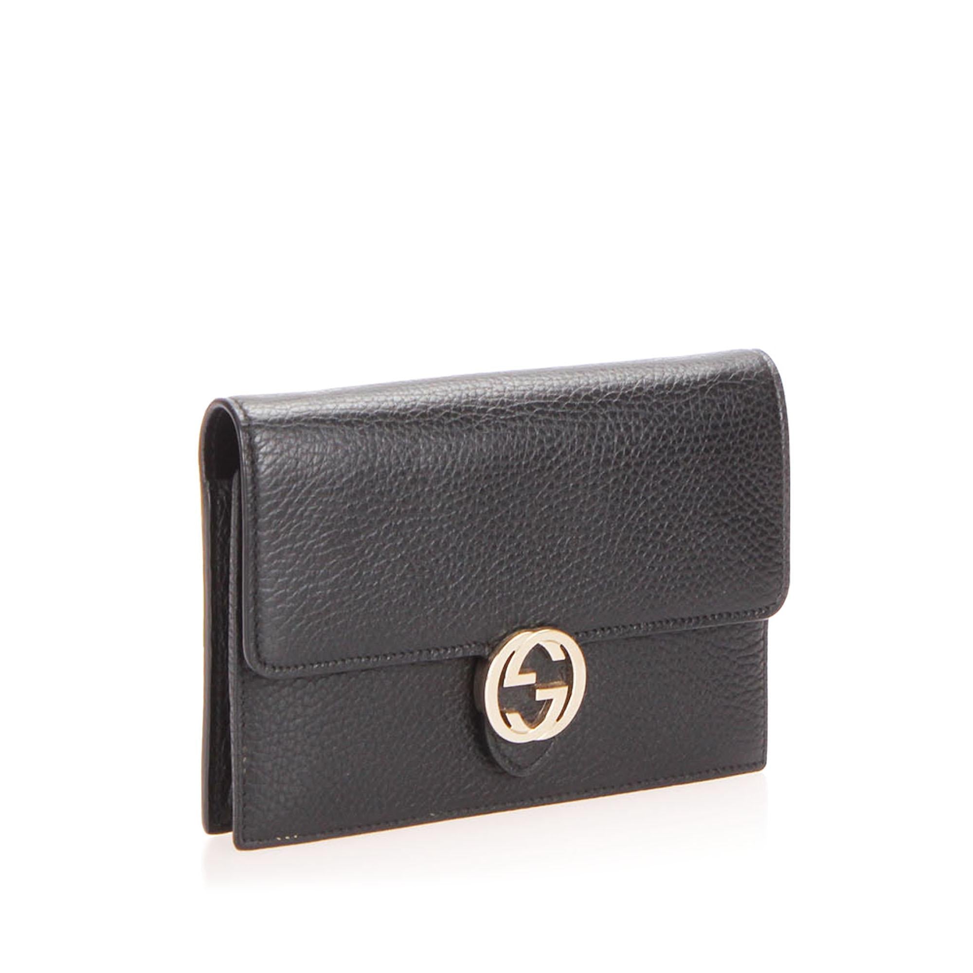Gucci Interlocking G Leather Chain Crossbody Style 6