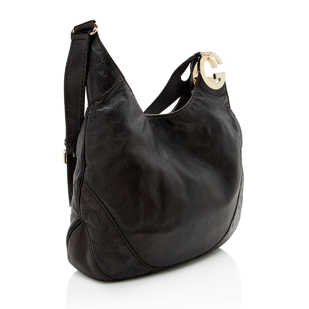 Gucci Leather Shoulder Bag Style 54
