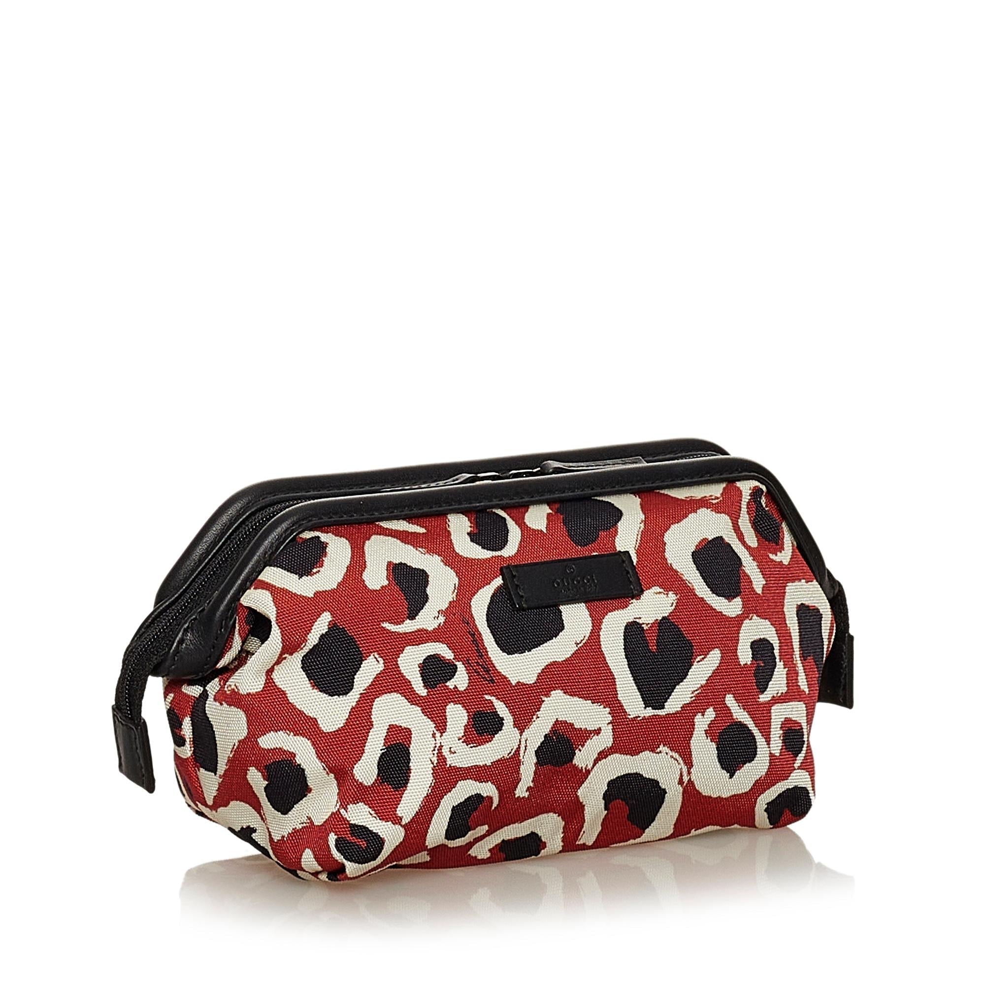 Gucci Leather Nylon Clutch Style 3