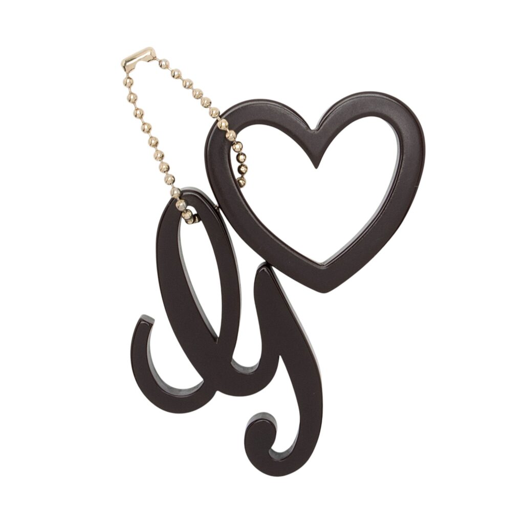 Gucci Logo Heart Bag Charm | Studio Nafay