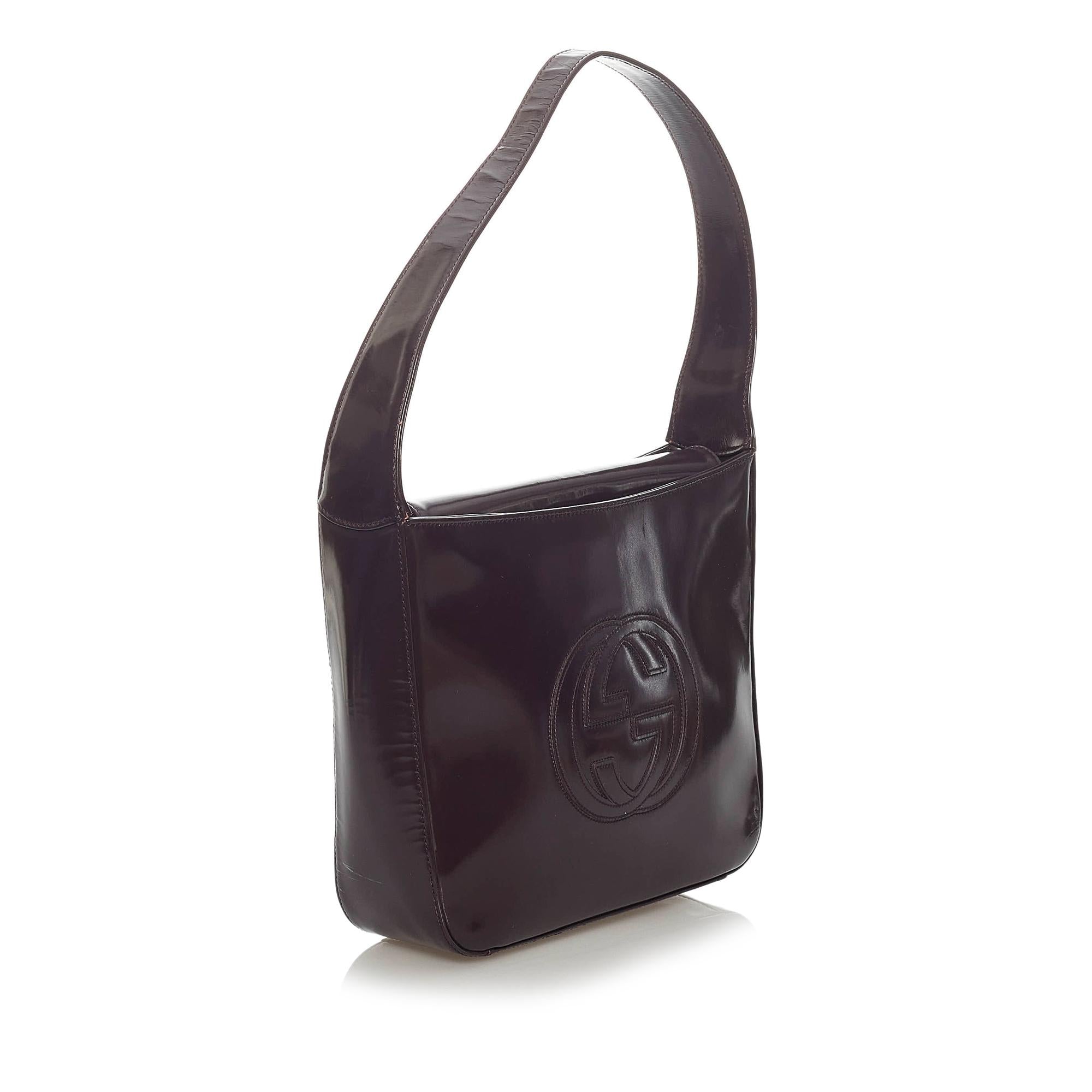 Gucci Soho Leather Patent Leather Shoulder Bag Style 2