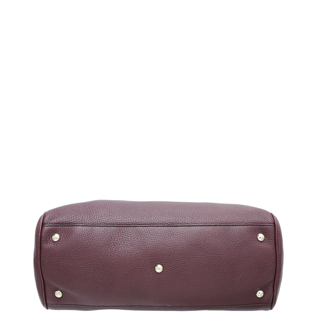 Gucci Burgundy Bamboo Shopper Tote Medium Bag - Product Image 2