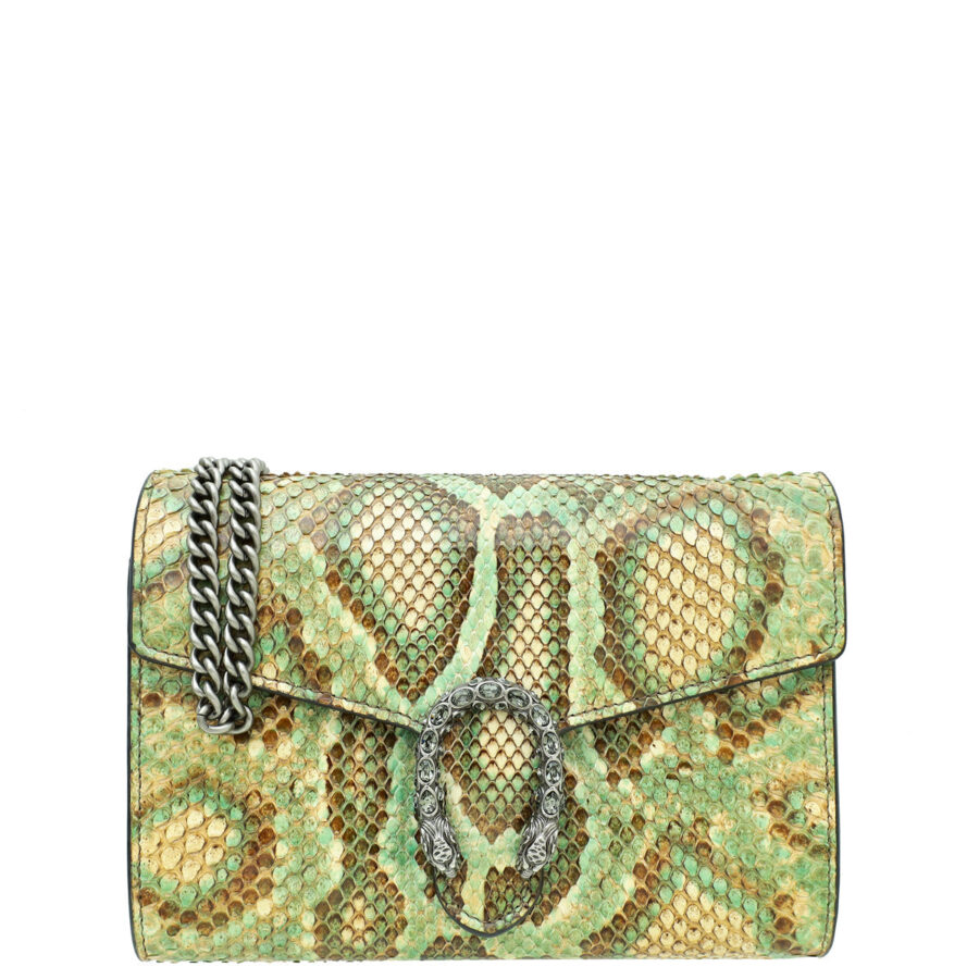 Gucci Bicolor Python Dionysus Mini Chain Bag | Studio Nafay