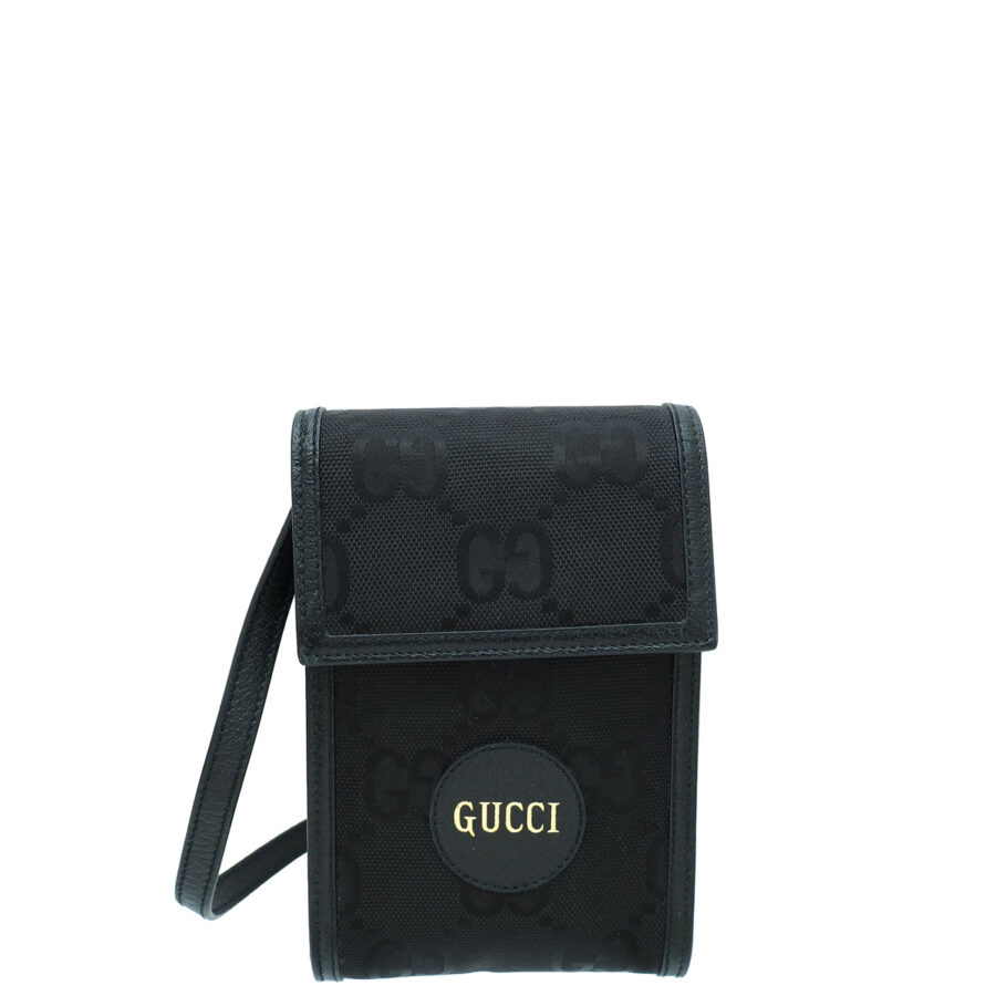 Gucci Black Jumbo GG Econyl Nylon Off the Grid Crossbody Bag | Studio Nafay