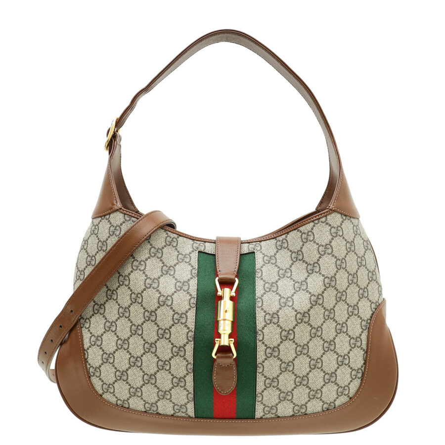 Gucci Bicolor GG Supreme Jackie Medium Hobo Bag | Studio Nafay