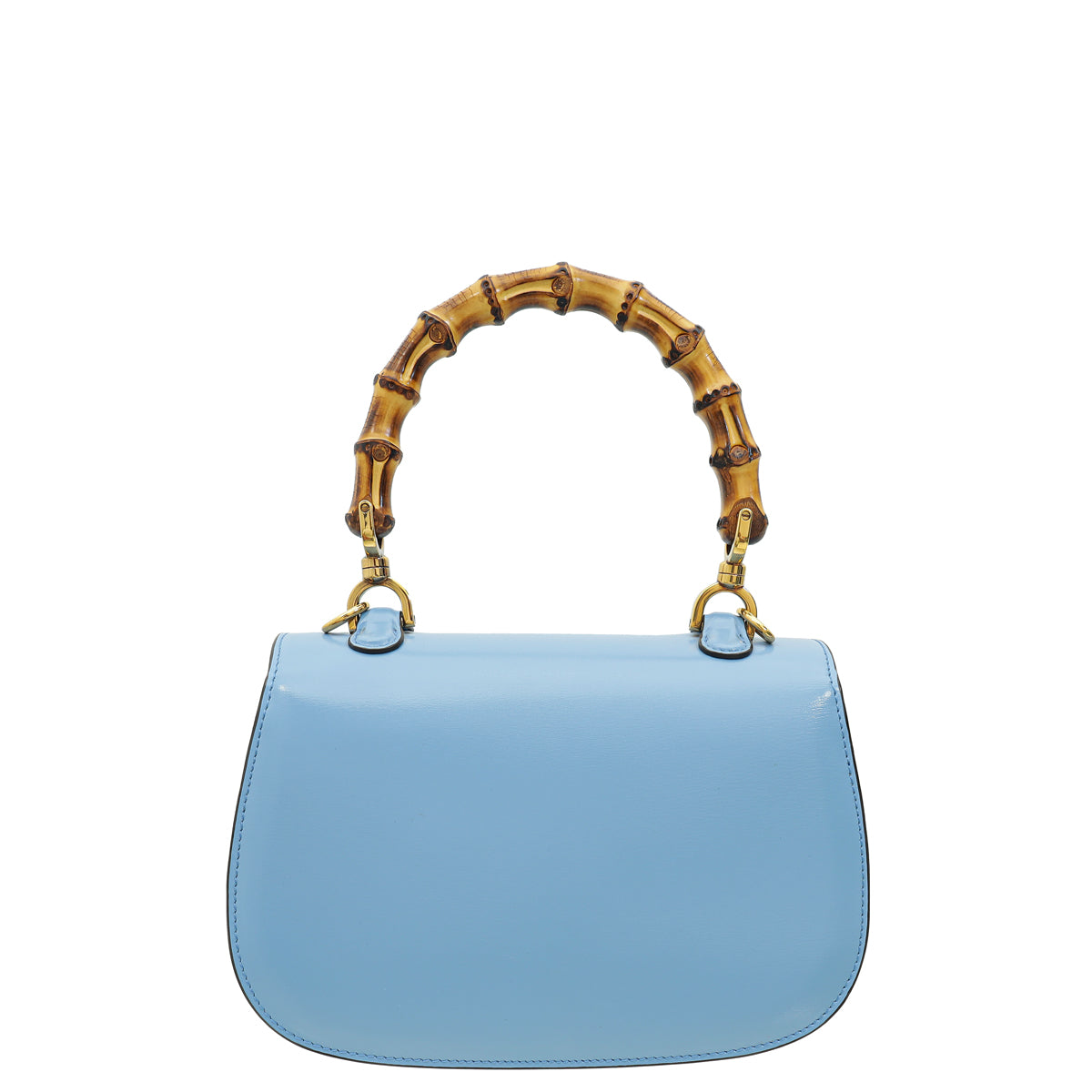 Gucci Sky Blue Bamboo Small Top Handle Bag - Product Image 2