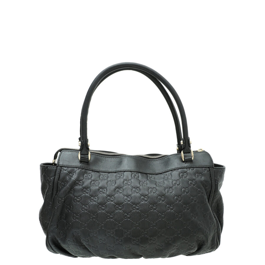 Gucci Black Guccissima D Ring Tote Bag | Studio Nafay