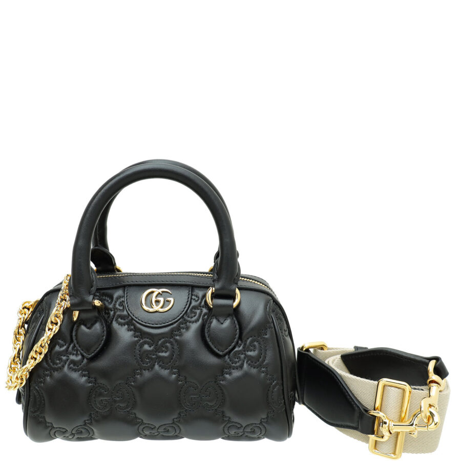 Gucci Black GG Matelasse Mini Bag | Studio Nafay