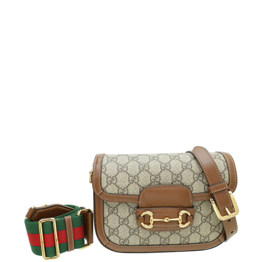 Gucci Bicolor GG Supreme Horsebit Mini Bag | Studio Nafay