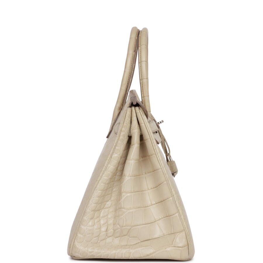 Hermes Birkin 35 Beton Matte Alligator Palladium Hardware | Studio Nafay