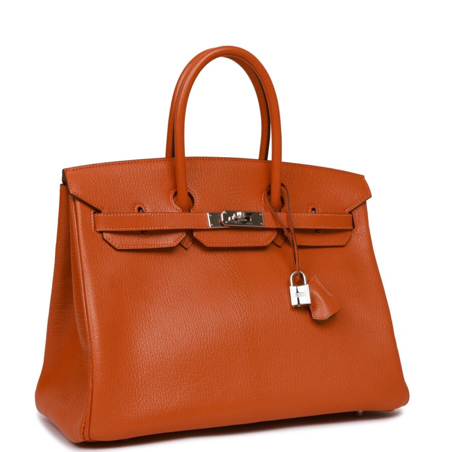 Hermes Birkin 35 Potiron Chevre Palladium Hardware | Studio Nafay