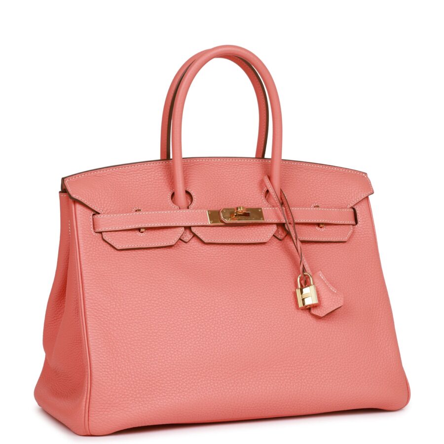 Hermes Birkin 35 Crevette Togo Gold Hardware | Studio Nafay