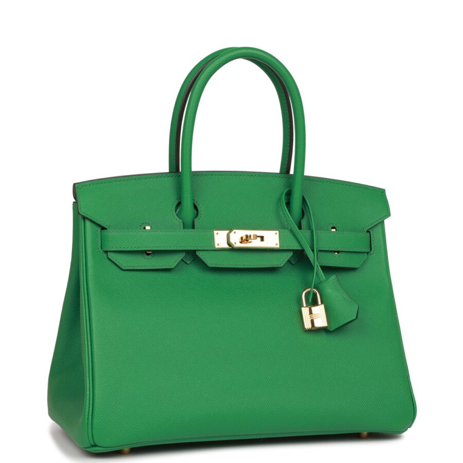 Hermes Birkin 30 Cactus Epsom Gold Hardware | Studio Nafay