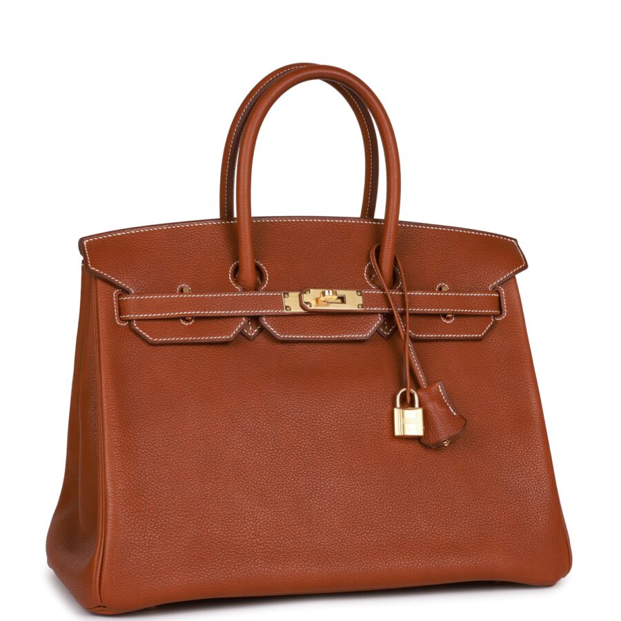 Hermes Birkin 35 Barenia Faubourg Gold Hardware | Studio Nafay
