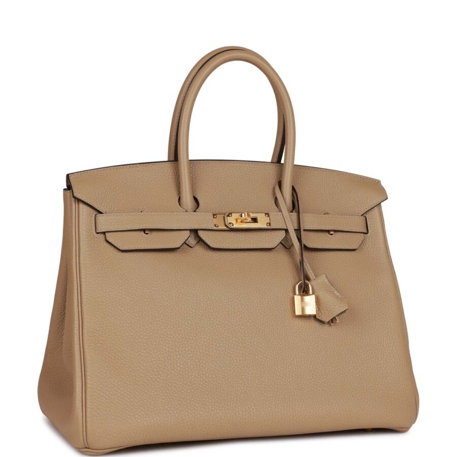 Hermes Birkin 35 Trench Clemence Gold Hardware | Studio Nafay