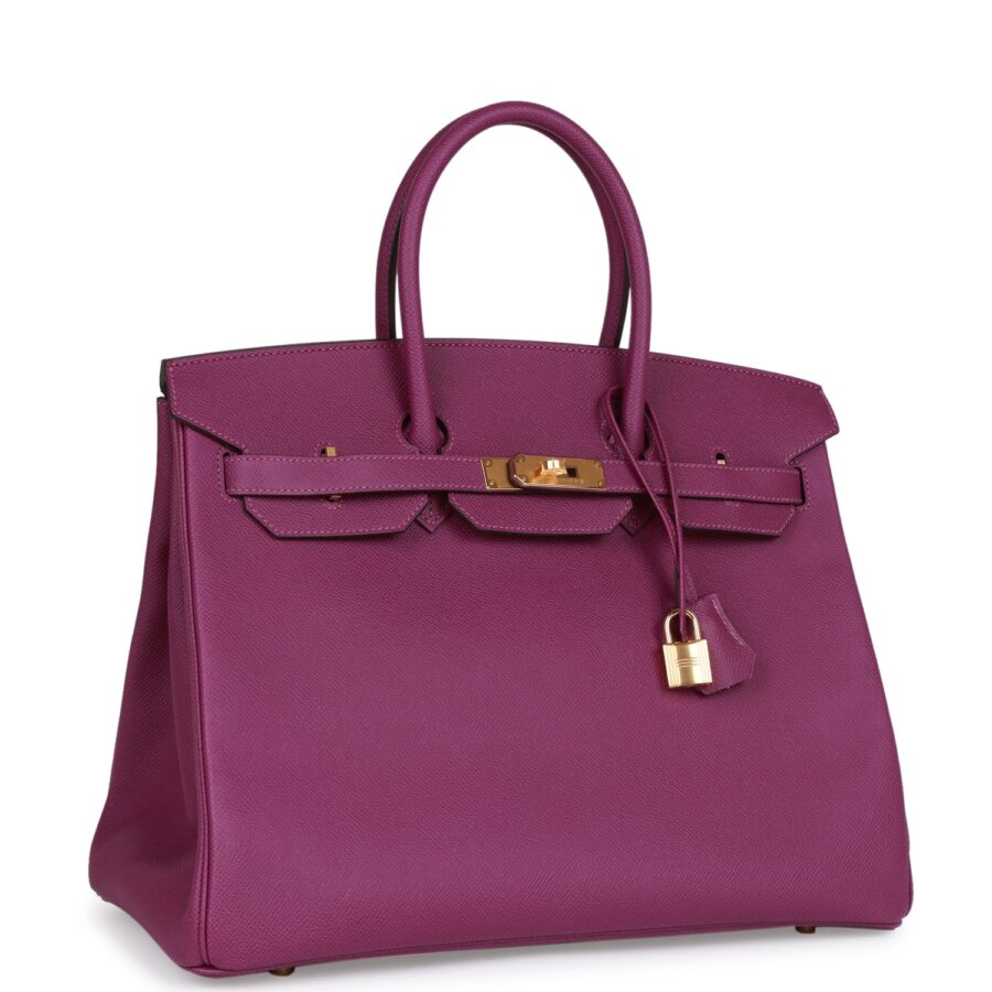 Hermes Birkin 35 Anemone Epsom Gold Hardware | Studio Nafay