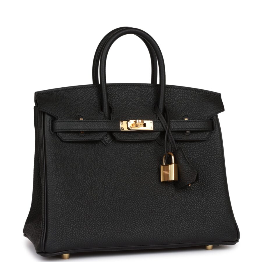Hermes Birkin 25 Black Togo Gold Hardware | Studio Nafay