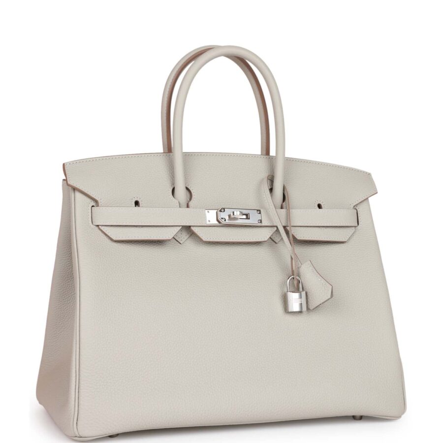 Hermes Birkin 35 Gris Perle Togo Palladium Hardware | Studio Nafay