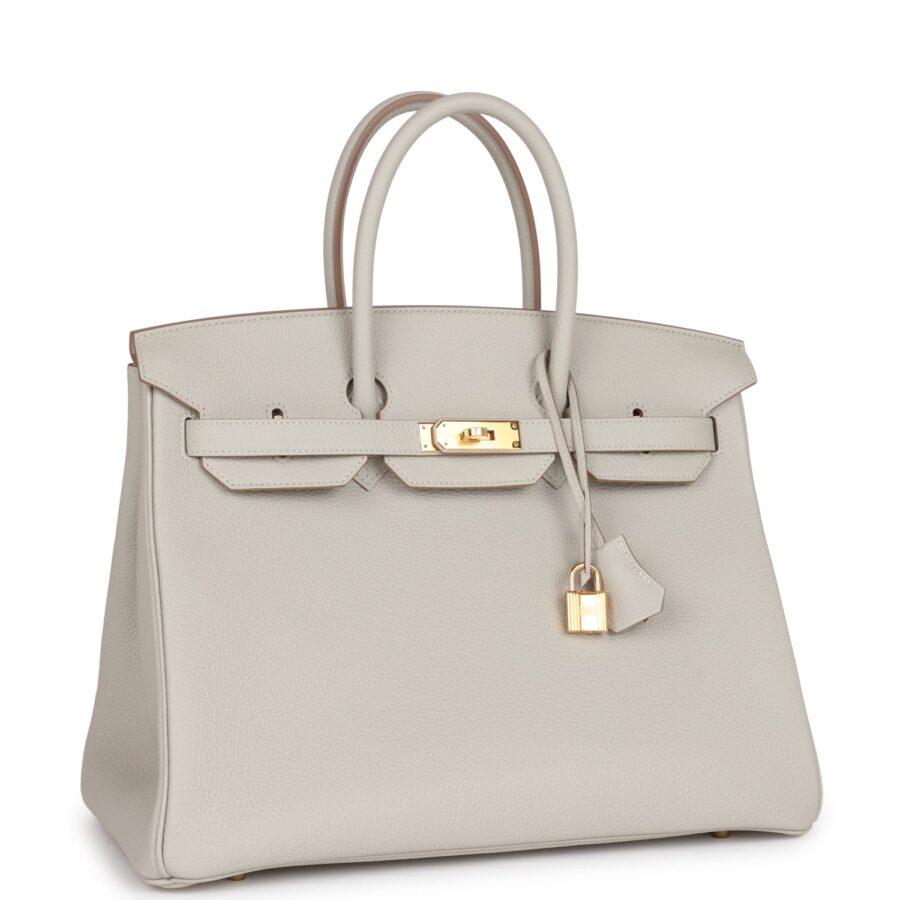 Hermes Birkin 35 Gris Perle Togo Gold Hardware | Studio Nafay