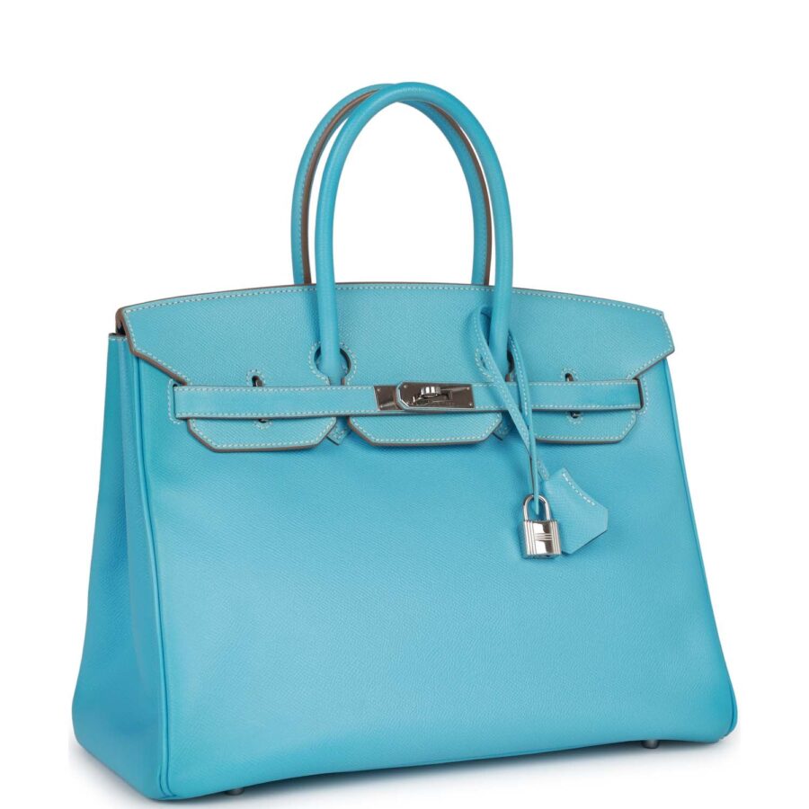 Hermes Birkin 35 Celeste Candy Epsom Palladium Hardware | Studio Nafay