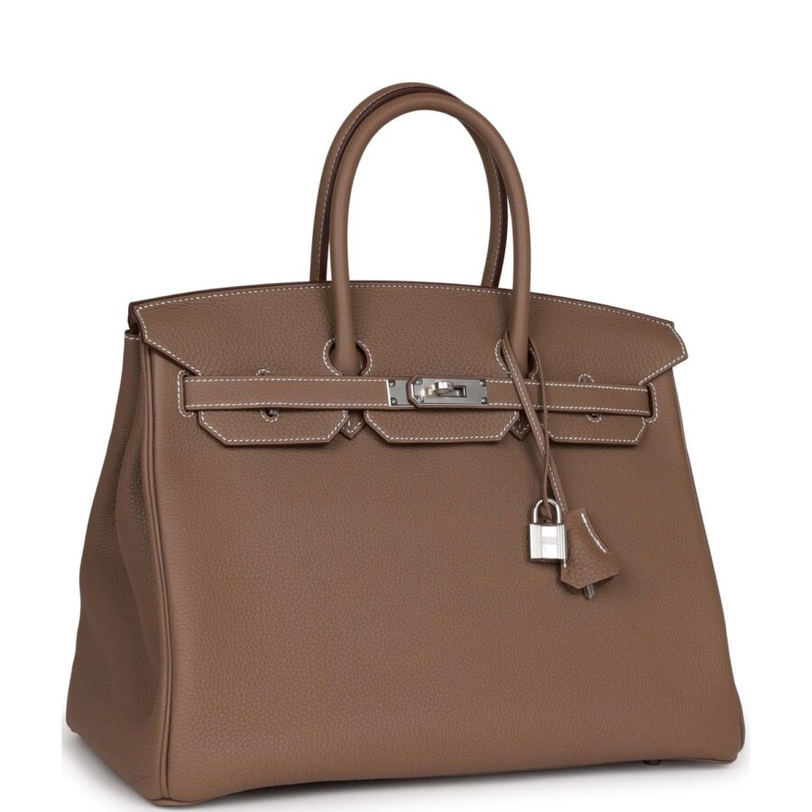 Hermes Birkin 35 Etoupe Togo Palladium Hardware | Studio Nafay