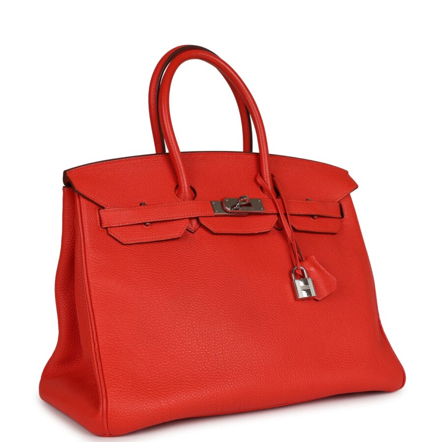 Hermes Birkin 35 Rouge Tomate Togo Palladium Hardware | Studio Nafay