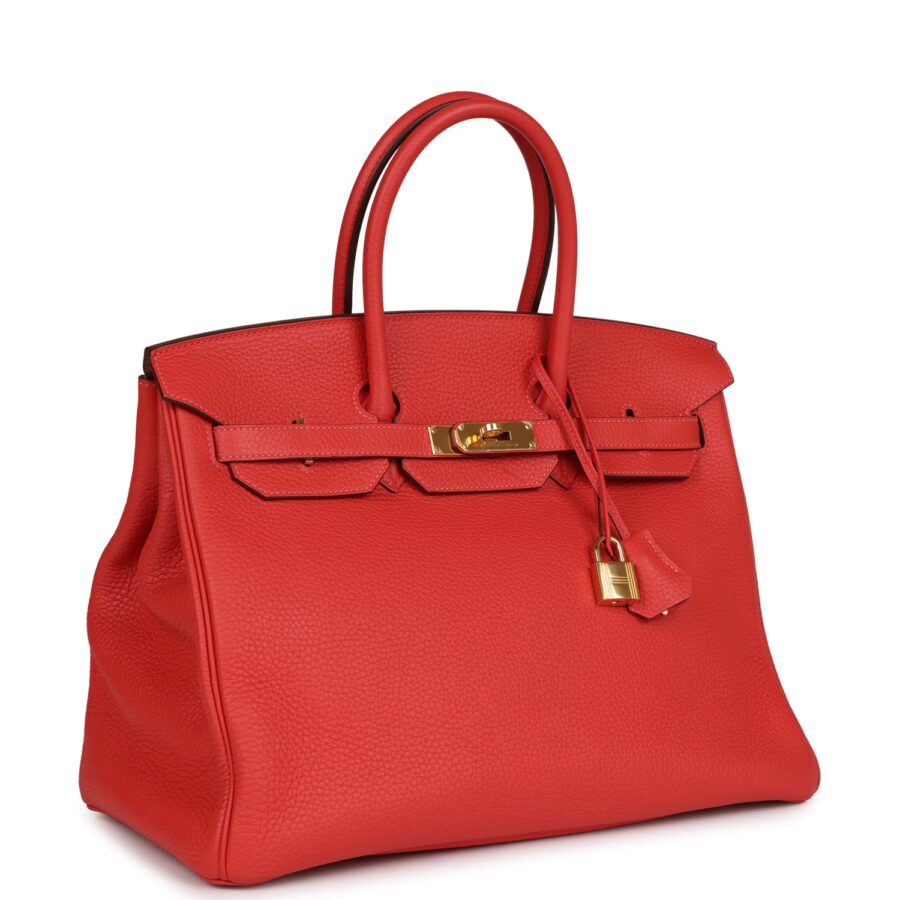 Hermes Birkin 35 Vermillion Togo Gold Hardware | Studio Nafay
