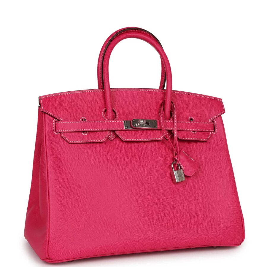 Hermes Birkin 35 Rose Tyrien Epsom Palladium Hardware | Studio Nafay