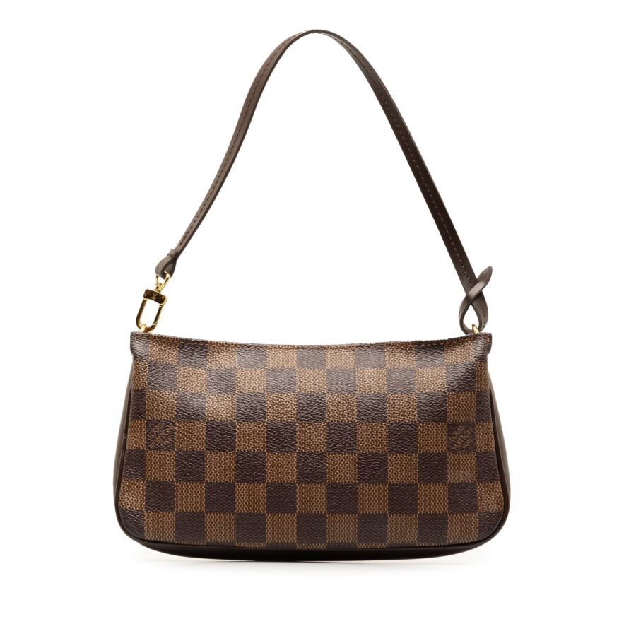 Brown Louis Vuitton Damier Ebene Pochette Accessoires Shoulder Bag | Studio Nafay