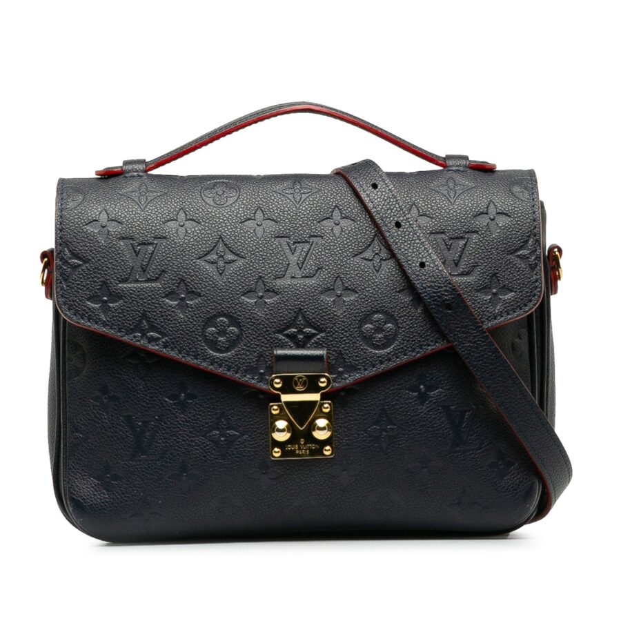 Blue Louis Vuitton Monogram Empreinte Pochette Metis | Studio Nafay