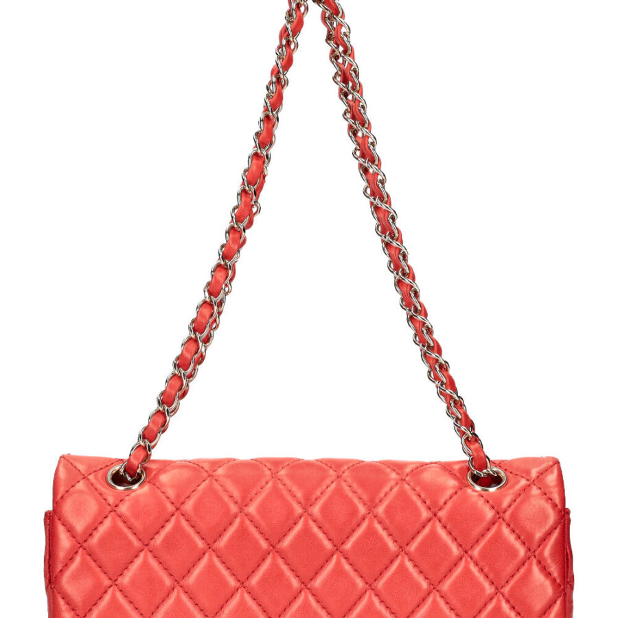 CHANEL Medium Double Flap Bag Lambskin Red | Studio Nafay