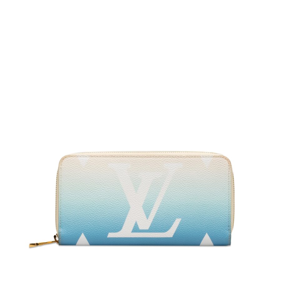 Blue Louis Vuitton Monogram Giant By The Pool Zippy Wallet | Studio Nafay