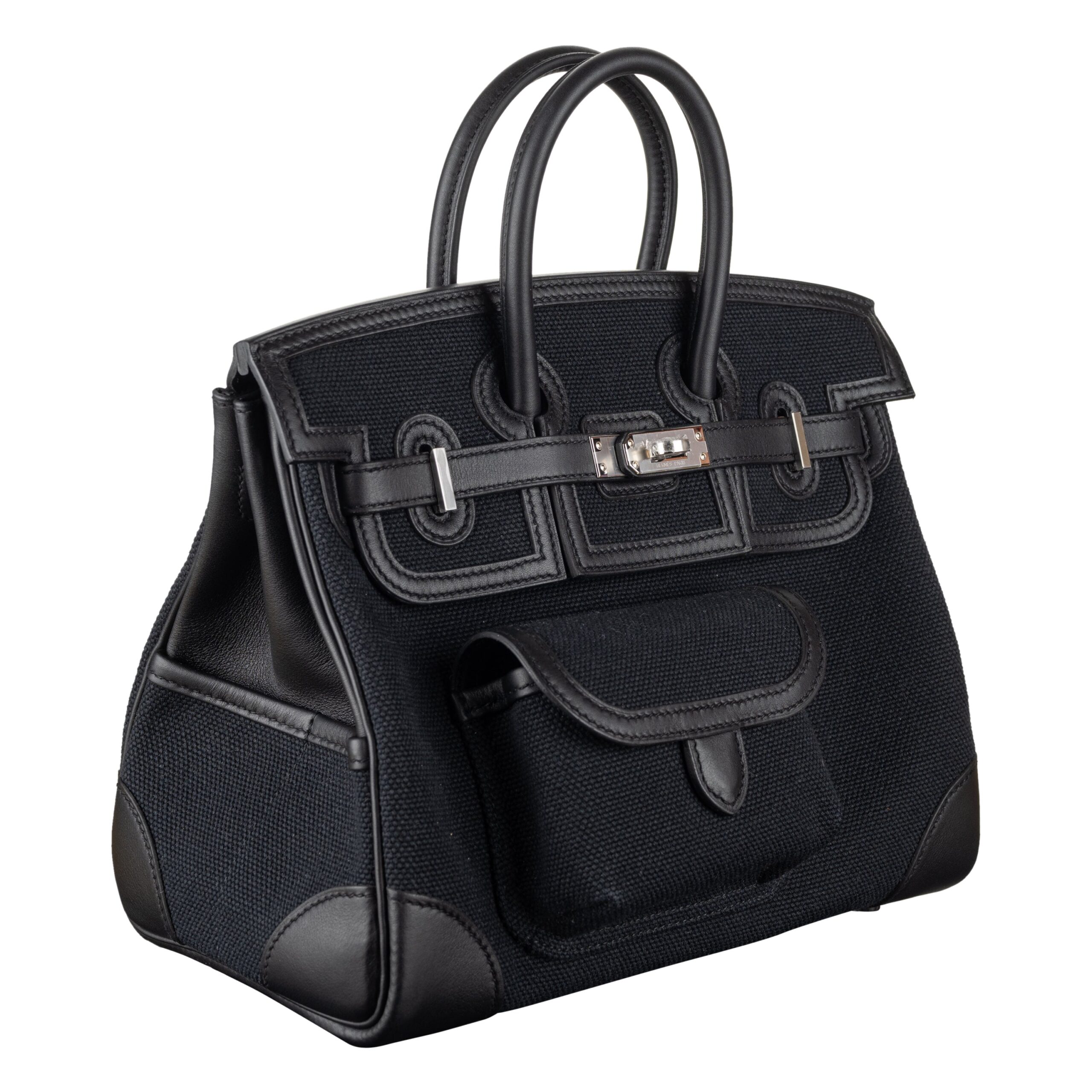 Hermes25cm Birkin Cargo Black Palladium Hardware
