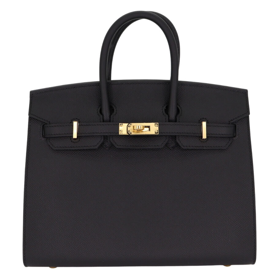 Hermes25cm Birkin Sellier Black Epsom Leather Gold Hardware | Studio Nafay