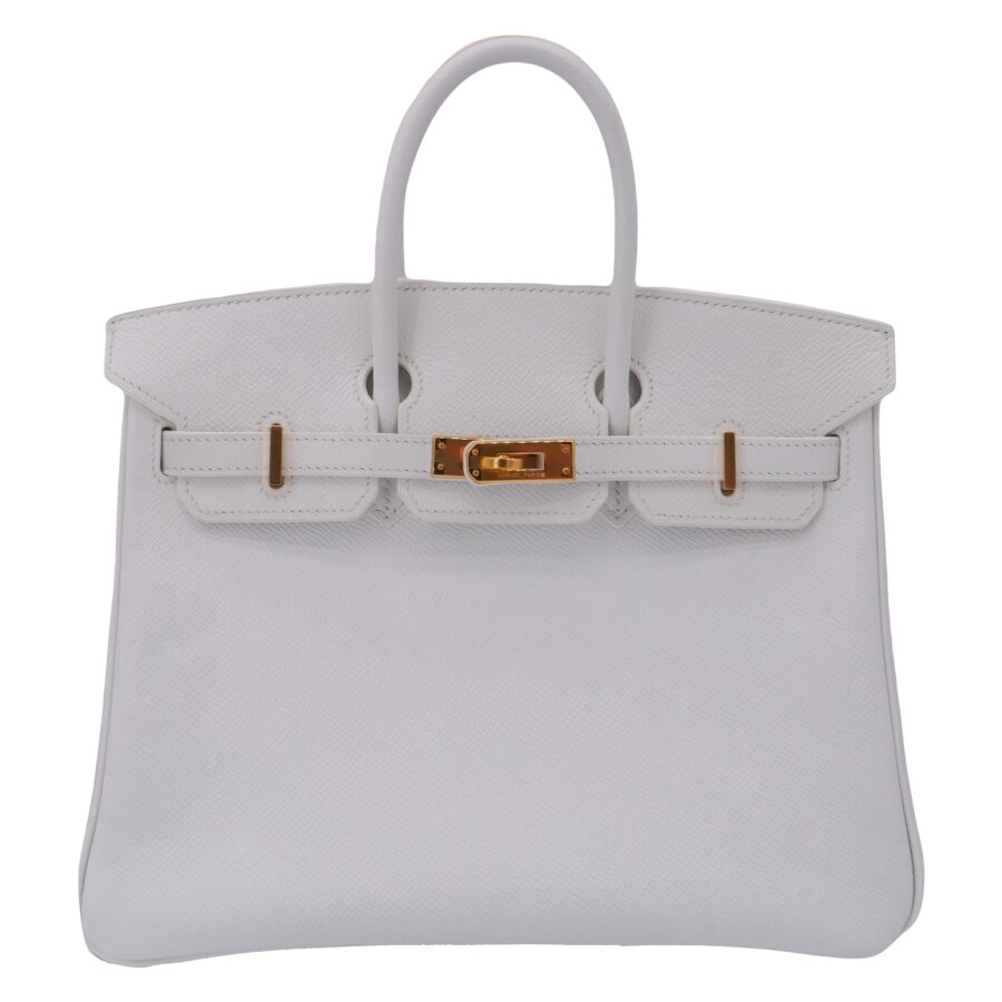 Hermes25cm Birkin White Epsom Leather Gold Hardware | Studio Nafay