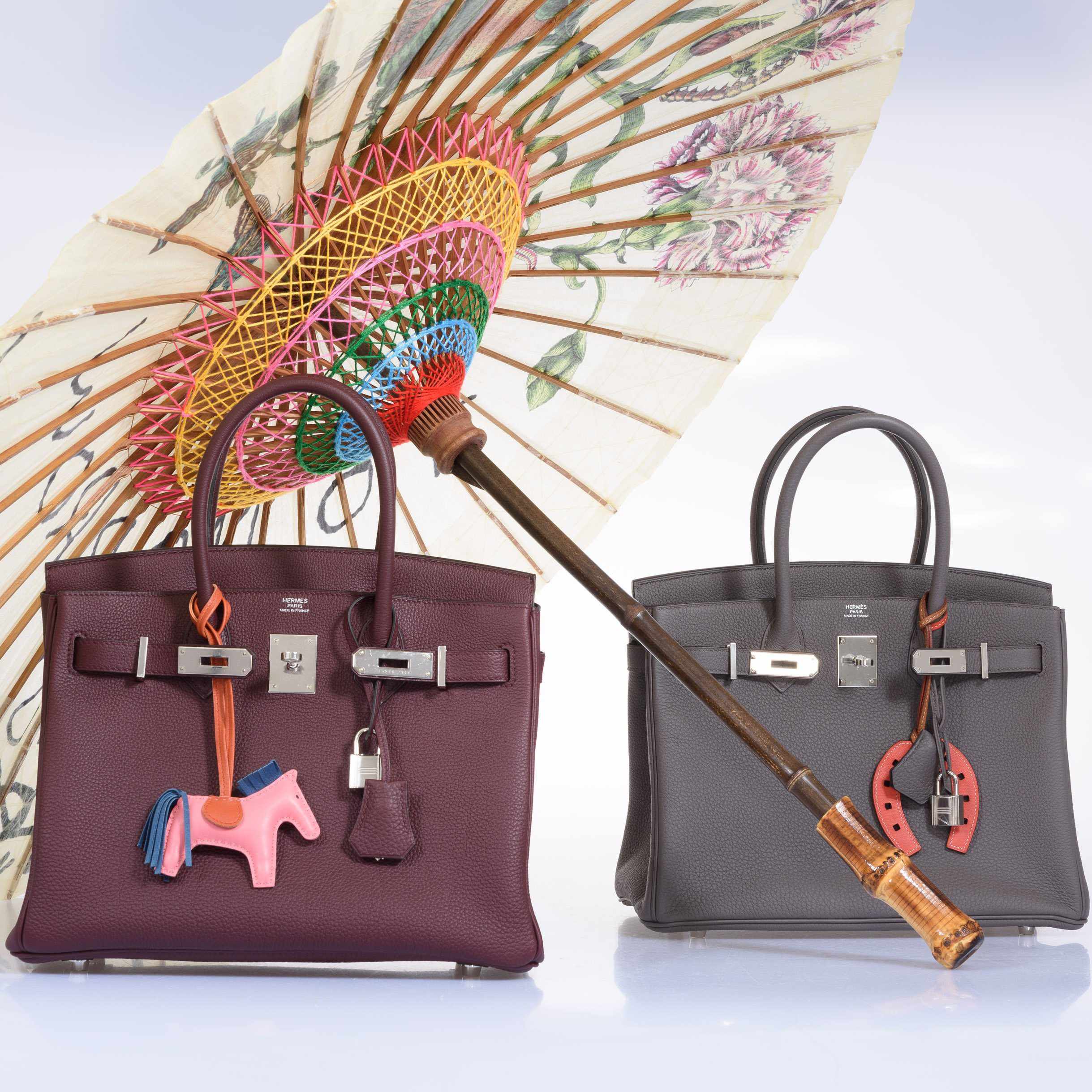 HermesBirkin 30 Bordeaux Togo Palladium Hardware - Product Image 2