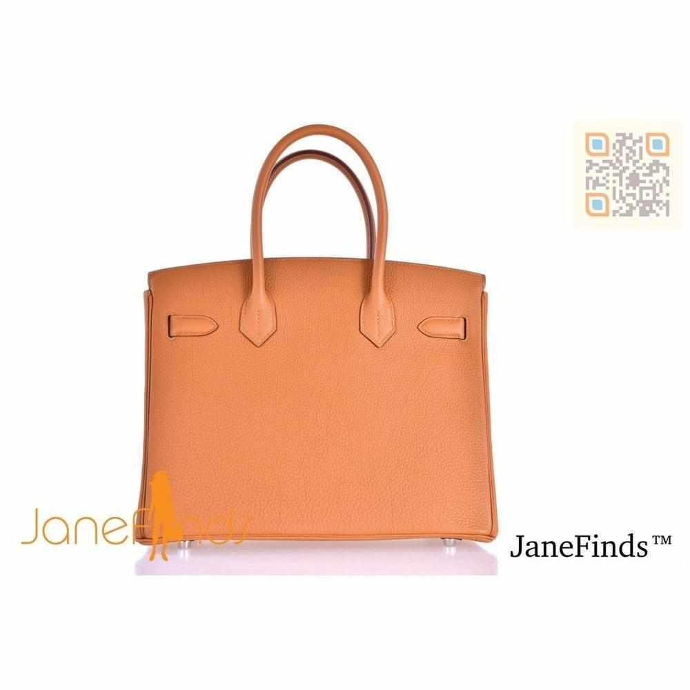 HermesBirkin 30 Caramel Togo Palladium Hardware